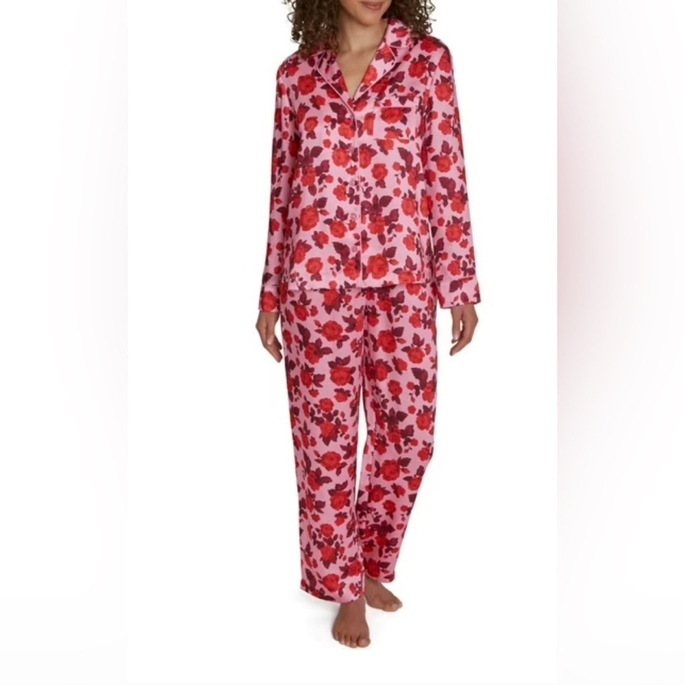 💝LOFT Women's Satin Notch Collar Pajama Set with Pockets 😍